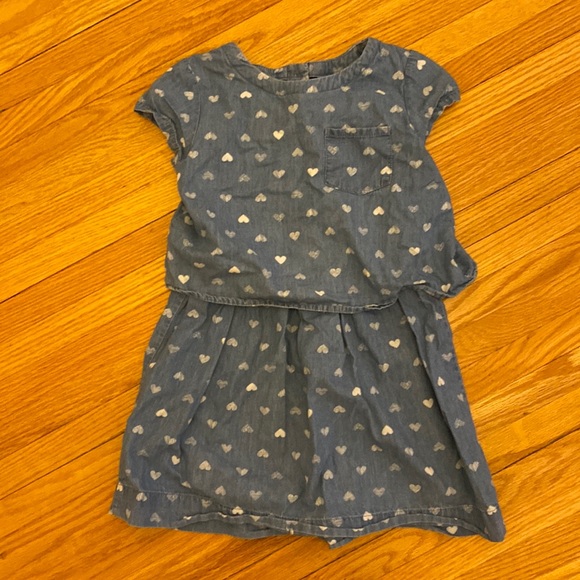 OshKosh B'gosh Other - Oshkosh size 6 chambray with hearts dress. Adorable!